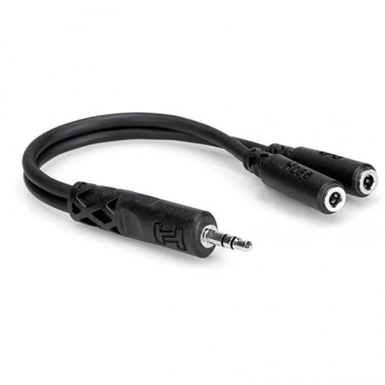 Hosa YMM-232 Adaptador de Macho 3.5mm TRS a 2 hembra 3.5mm TRSF