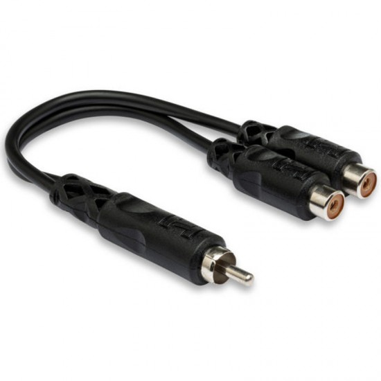 Hosa YRA-104 Adaptador de Macho RCA a 2 RCA hembra 