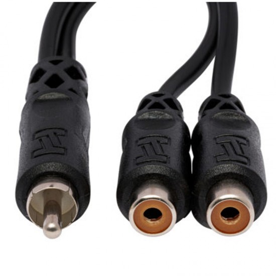 Hosa YRA-104 Adaptador de Macho RCA a 2 RCA hembra 