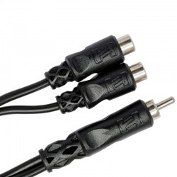 Hosa YRA-104 Adaptador de Macho RCA a 2 RCA hembra 