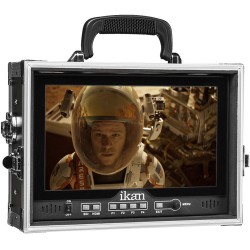 Ikan D12-FK-V 11.6" 3G-SDI Full HD Monitor con V-Mount y maleta dura