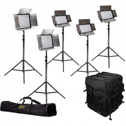 Ikan Kit Chroma Led Studio 5 Luces Bi Color con V-Mount