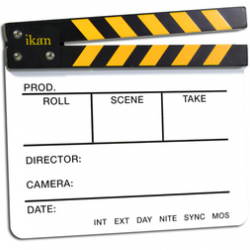 Ikan Claqueta Clapboard Slate de producción