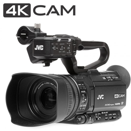 JVC GY-HM180U 4KCAM Cámara Compacta 4K con salida 3G-SDI