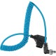 Kondor Blue Coiled D-Tap to Locking DC 2.5mm Right-Angle Cable 41 cm 127