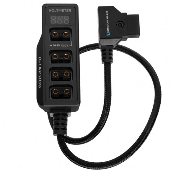 Kondor Blue Power Tap a 4-Port Female Splitter Black