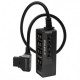 Kondor Blue Power Tap a 4-Port Female Splitter Black