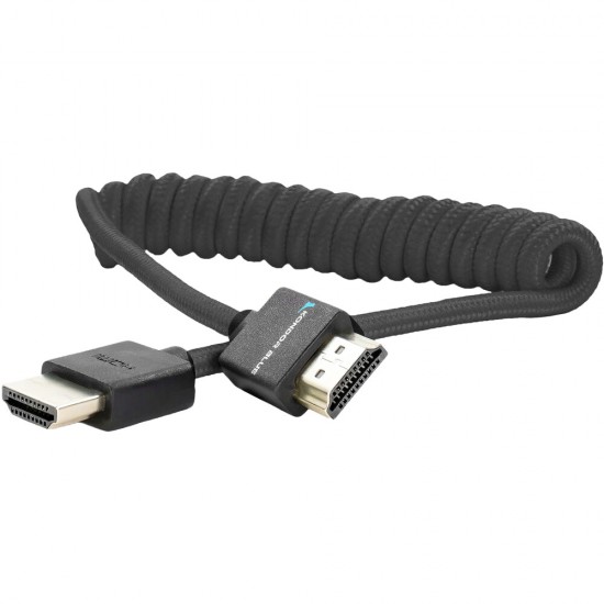 Kondor Blue Cable HDMI a HDMI 30cm - 45cm coiled Black