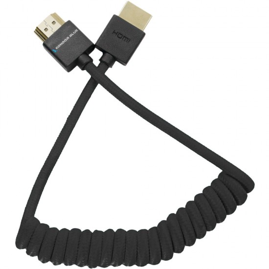 Kondor Blue Cable HDMI a HDMI 30cm - 45cm coiled Black