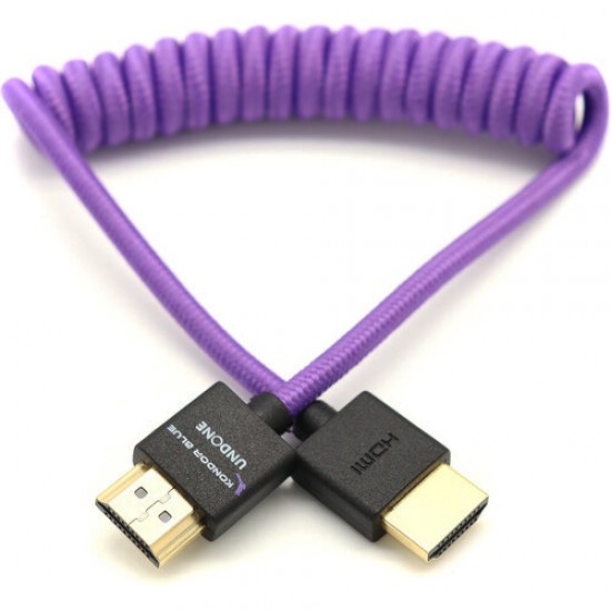 Kondor Blue Cable HDMI a HDMI 30cm - 45cm coiled Morado