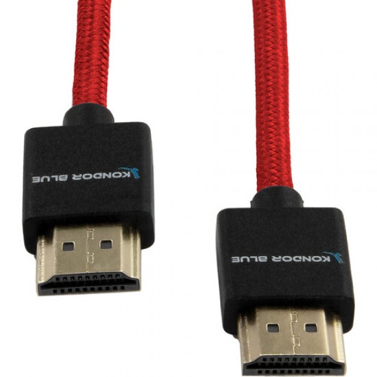 Kondor Blue Cable corto HDMI a HDMI 2.0 4K 40cm (rojo)