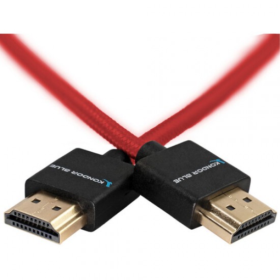 Kondor Blue Cable corto HDMI a HDMI 2.0 4K 40cm (rojo)