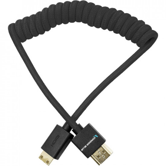 Kondor Blue Cable Mini HDMI a HDMI 30cm - 45cm coiled Black