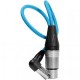 Kondor Blue Cable mini-XLR macho a XLR hembra de ángulo recto