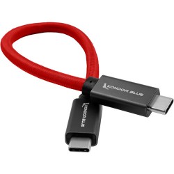 Kondor Blue Cable USB-C a USB-C 3.1 GEN 2 100W 10Gbps Thunderbolt 3 (Rojo)