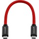 Kondor Blue Cable USB-C a USB-C 3.1 GEN 2 100W 10Gbps Thunderbolt 3 (Rojo)