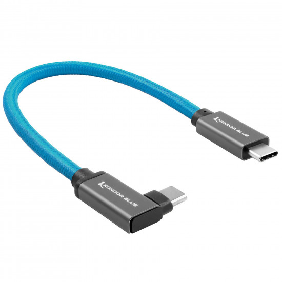 Kondor Blue Cable USB-C L 3.1 GEN2 100W 21cm Thunderbolt 3