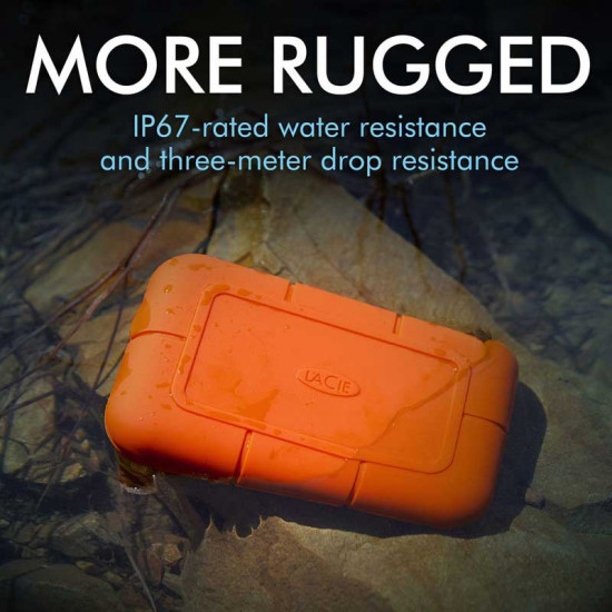 Lacie SSD 1TB Rugged USB 3.1 Tipo-C FireCuda NVMe M.2