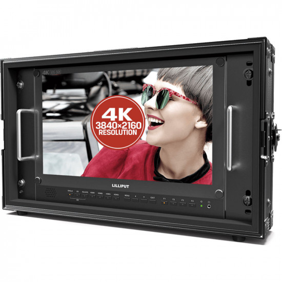 Lilliput Monitor 15.6" 12G-SDI 4K IPS (V-Mount, 6 RU)