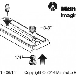 Manfrotto 501PL Galleta / Plate  para cabezal