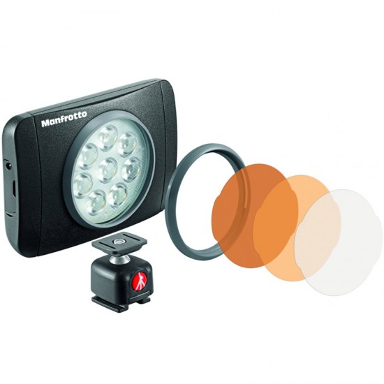 Manfrotto Kit Smartphone TwistGrip + Led Light 8 Leds + Trípode Action