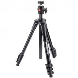 Manfrotto MKCOMPACTLT-BK Trípode Compact con Rótula de bola integrada