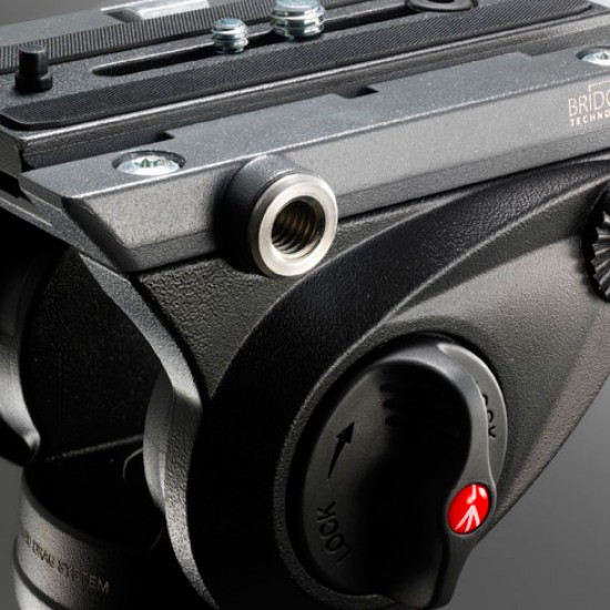 Manfrotto MVH500AH Cabezal de Fluido Flat Base