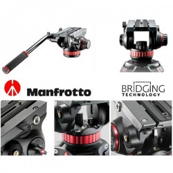 Manfrotto MVH502AH Cabezal 502HD Flat base / base plana (Flat)