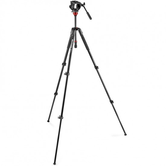 Manfrotto Kit Cabezal Fluido MVH500AH + Trípode 190x 