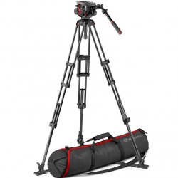  Manfrotto MVK504TWINGC Cabezal 504HD con trípode profesional de fibra de carbono