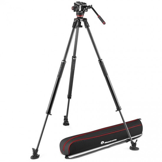  Manfrotto MVK504XSNGFC Kit de Cabezal 504X con trípode de carbono 635 Fast