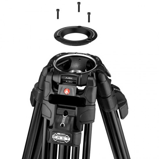  Manfrotto Kit FAST Nitrotech 608 Cabezal Video con trípode 645 FAST