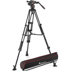  Manfrotto Kit Nitrotech 608 Cabezal Video con trípode alumino Twin