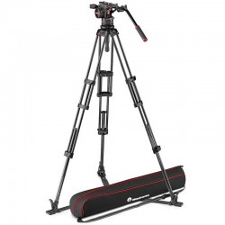  Manfrotto Nitrotech N12 Cabezal de Video con tripode de Twin GS Carbono hasta 12Kg / 1.76mts de altura