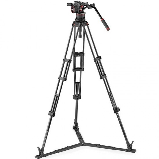  Manfrotto Nitrotech N12 Cabezal de Video con tripode de Twin GS Carbono hasta 12Kg / 1.76mts de altura