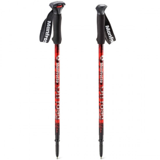 Manfrotto MMOFFROADR Off Road Hiker Monopods para Trekking en color Rojo