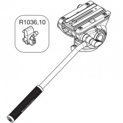 Manfrotto R1036,10 Repuesto Block para Plate Head 500 