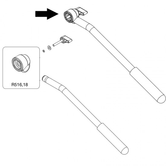 Manfrotto R516,18 Repuesto Collar para mango de paneo 