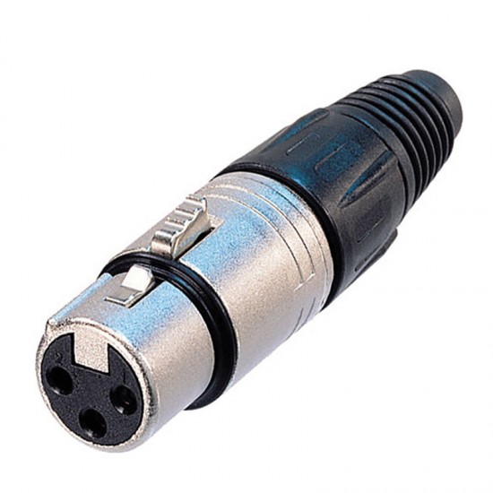 Neutrik  NC3FX Conector XLR 3 polos hembra (plateado)