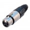 Neutrik  NC3FX Conector XLR 3 polos hembra (plateado)