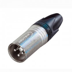 Neutrik NC3MXX Conector XLR 3 polos macho Silver