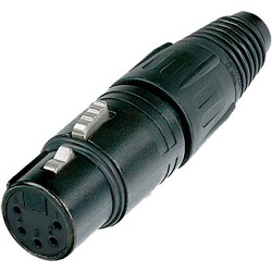 Neutrik NC5FX-B Conector XLR 5 polos hembra