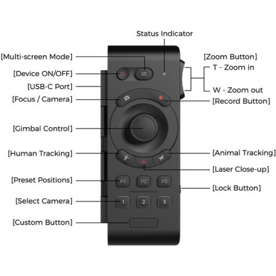 OBSBOT Control Remoto para cámara PTZ Tail Air