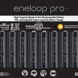 Panasonic Eneloop AA  12-Baterías Ni-MH  2550 mAh 