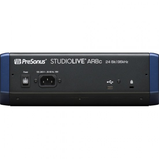 PreSonus StudioLive AR8c USB Type-C Mezclador de grabación y rendimiento híbrido de 8 canales