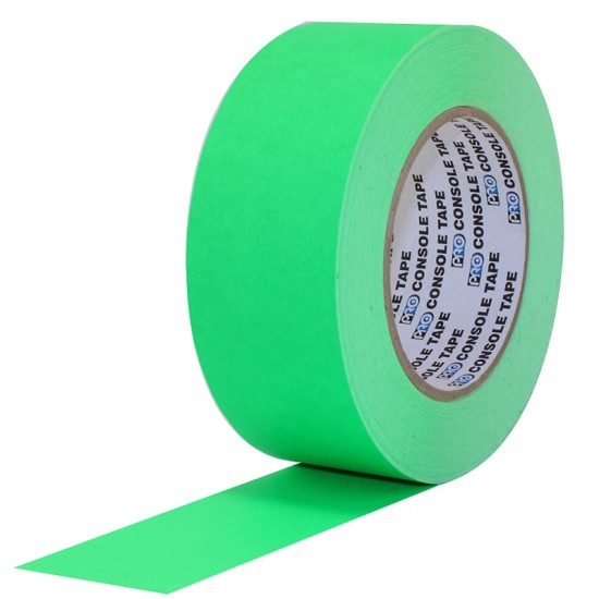 Protapes Console Tape en 5cm / 2 " de ancho VERDE FLUORESCENTE