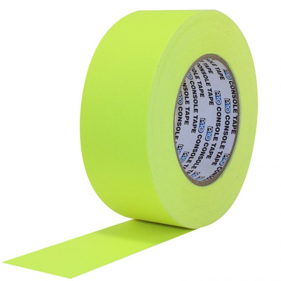 Protapes Console Tape en 5cm / 2 " de ancho AMARILLO FLUORESCENTE