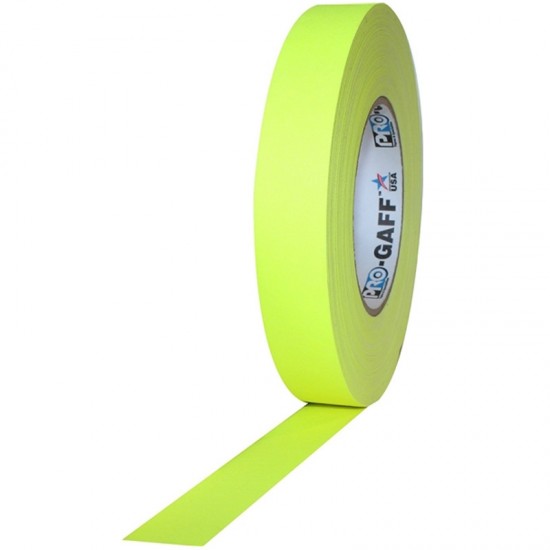 Protapes PG1FL50YLW Gaffer Mate 1 " x 50 yardas AMARILLO FL