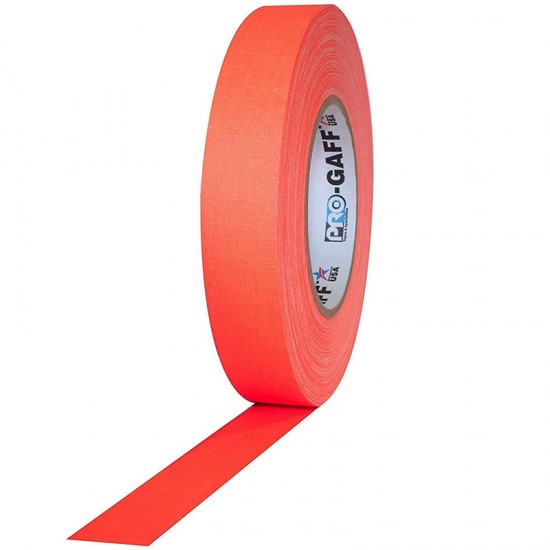 Protapes PG1FLX20ORG Gaffer Mate Compact 1 " x 20 Yardas Naranja Fluorescente