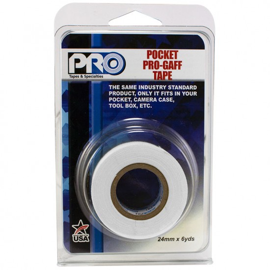 Protapes Pocket Gaffer Tape 1" Blanco